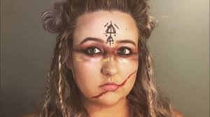 viking warrior hair makeup tutorial