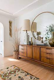 large round mirrors for an edgy touch