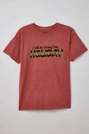 urban outers holiday tee in red at