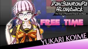 Danganronpa Blowback | Yukari Koime's Free Time Events (Eng Sub) - YouTube