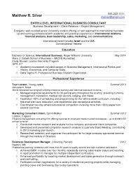Student Business Resume Resume Examples By Real People