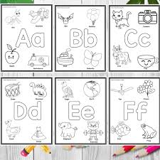 alphabet a z letter coloring abc