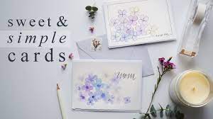 Here we have some easy watercolor paintings for next in the list of easy watercolor paintings for beginners is the house. Beautiful 15 Minute Watercolor Greeting Cards Youtube