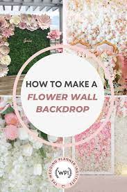 how to make a wedding flower backdrop