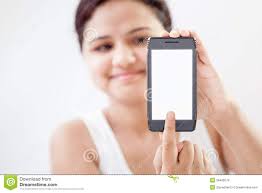 Indian Girl with Mobile Smart Phone 5 Stock Image - Image of female,  computer: 28465579