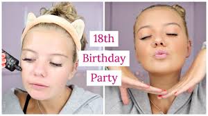 get ready with me 18th birthday party