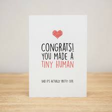 Greeting Card Baby Birth Funny Congratulations You