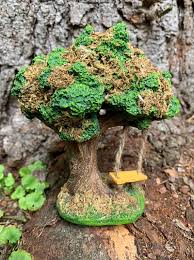 Miniature Tree With Swing Fairy Garden