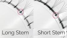 What Are Short Stem Lashes? Long Stem VS Short Stem Lashes