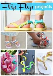 10 Favorite DIY Flip Flop Ideas Diy flip flops Flip flop craft