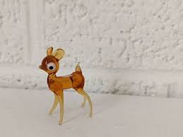 Vintage Tiny Blown Glass Bambi Deer