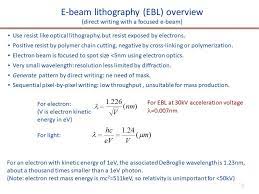ppt 电子束曝光 electron beam