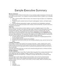 Free Executive Summary Template Executive Summary Apa Format