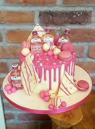 Gin Cake Pink Gin Cake Gordon S Cake Ladies Cake 40th Birthday  gambar png