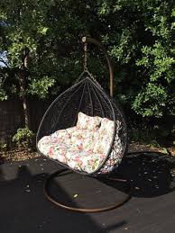 Hanging Rattan Swing Patio Garden Chair