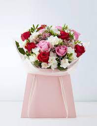 Free next day delivery m&s flowers at marks & spencer. Rose Freesia Gift Bag M S