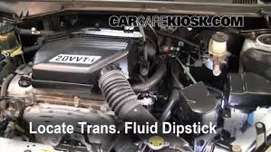 transmission fluid level check toyota