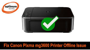 fix canon mg3600 printer offline