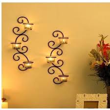 Iron Wall Sconce Candle Holder Shape