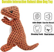 durable interactive robust dino dog toy