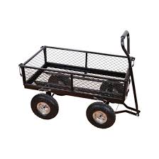 steel wagon garden cart with removable