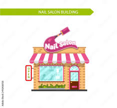 vector ilration of nice nail salon
