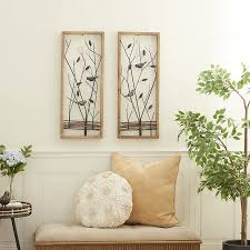 Birds On Branches Metal Wall Art Set Of
