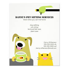 Pet Sitting Business Flyer Zazzle Com
