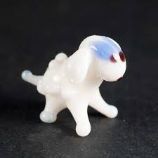 Glass Sheep Figurine Russian Glass