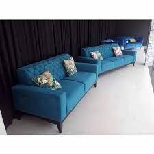 Wooden Modern Caster Sofa Set Living