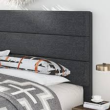 fabric upholstered platform bed frame
