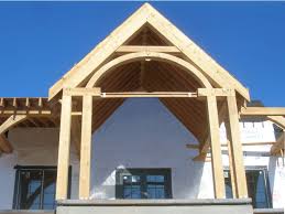 curved timbers in timber frame