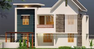 1400 Square Feet Double Floor Low-Cost Home Design gambar png