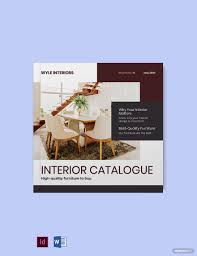 free interior design catalog template