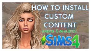 install custom content for the sims 4