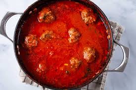 tender italian meat in tomato