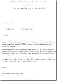 Sample Termination Letter Template Termination Letter Template