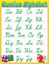 Alphabet Chart Cursive Alphabet Chart Free Cursive Alphabet