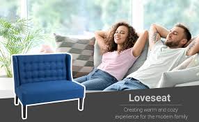 Homcom Wingback Double Sofa Linen