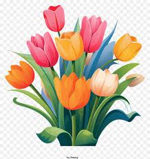 cascading tulips png