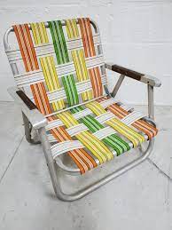vine aluminum folding lawn chair