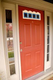 front door redo using faux wood grain