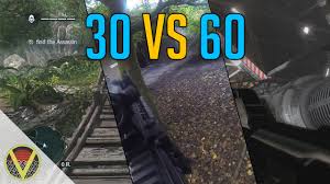 30 vs 60 frames per second comparison