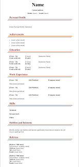 This blank resume form is especially easy to read. 10 Best Fill In Blank Printable Resume Printablee Com