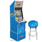 Street Fighter ll Championship Edition Big Blue Arcade Cabinet with Riser and Stool Arcade1Up