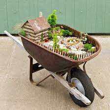 How To Plant A Wheelbarrow Fairy Garden
