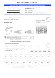 You can always have it resized free of charge. How To Determine Your Ring Size Printable Pdf Download