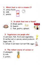 The very word has an unsavory connotation. Quiz About Food Esl Worksheet By Mojcafurlan