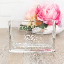 Personalised Glass Flower Vase Spatz