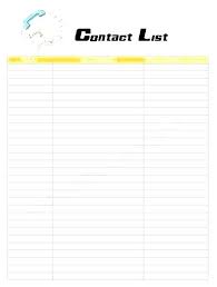 Phone Book Templates Printable Download By Template Excel